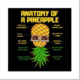 Anatomy of a pineapple Posters and Art